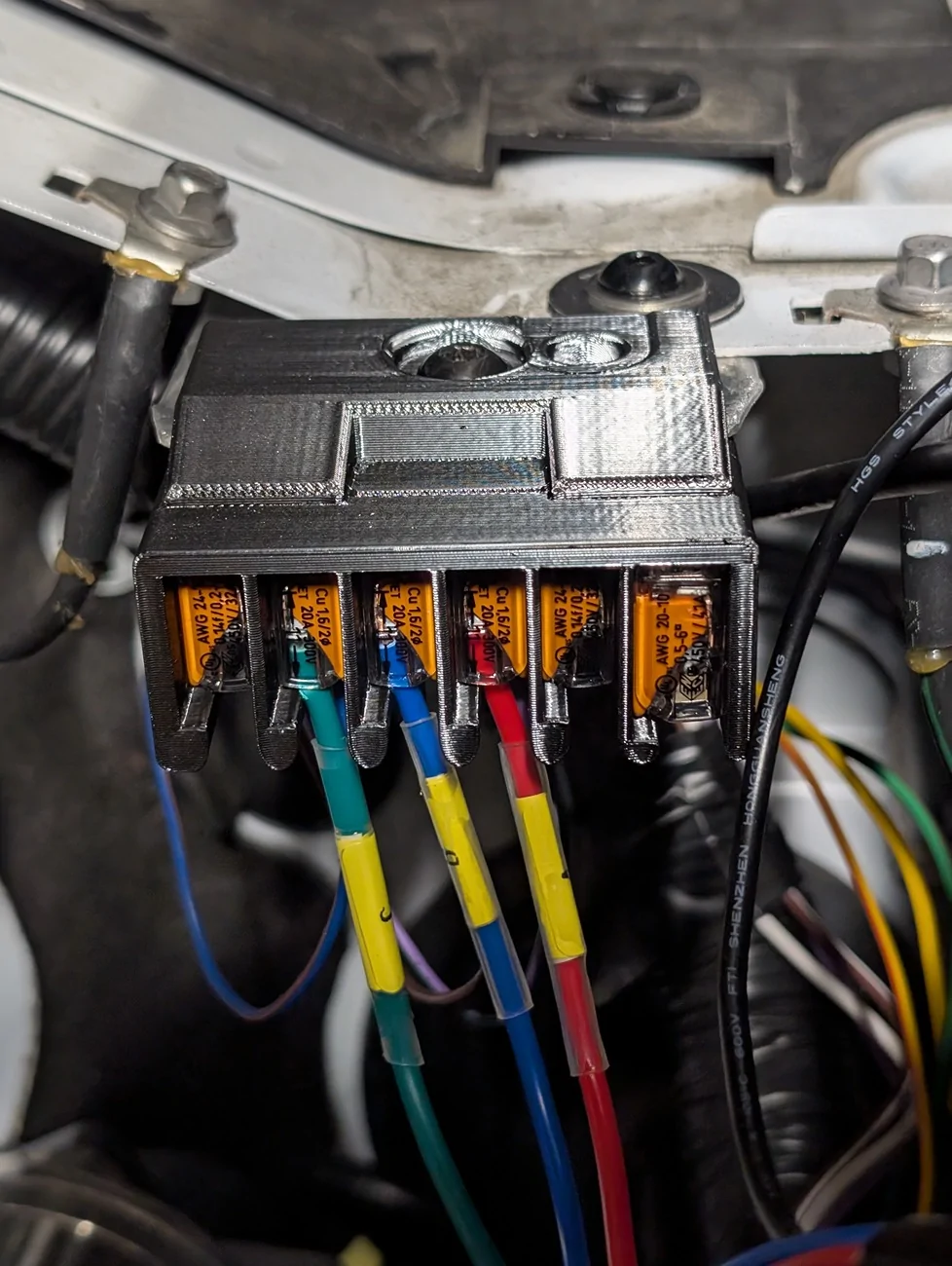 Ford Bronco 2023 Outer Banks pre-run aux switches wiring PXL_20260223_220314345