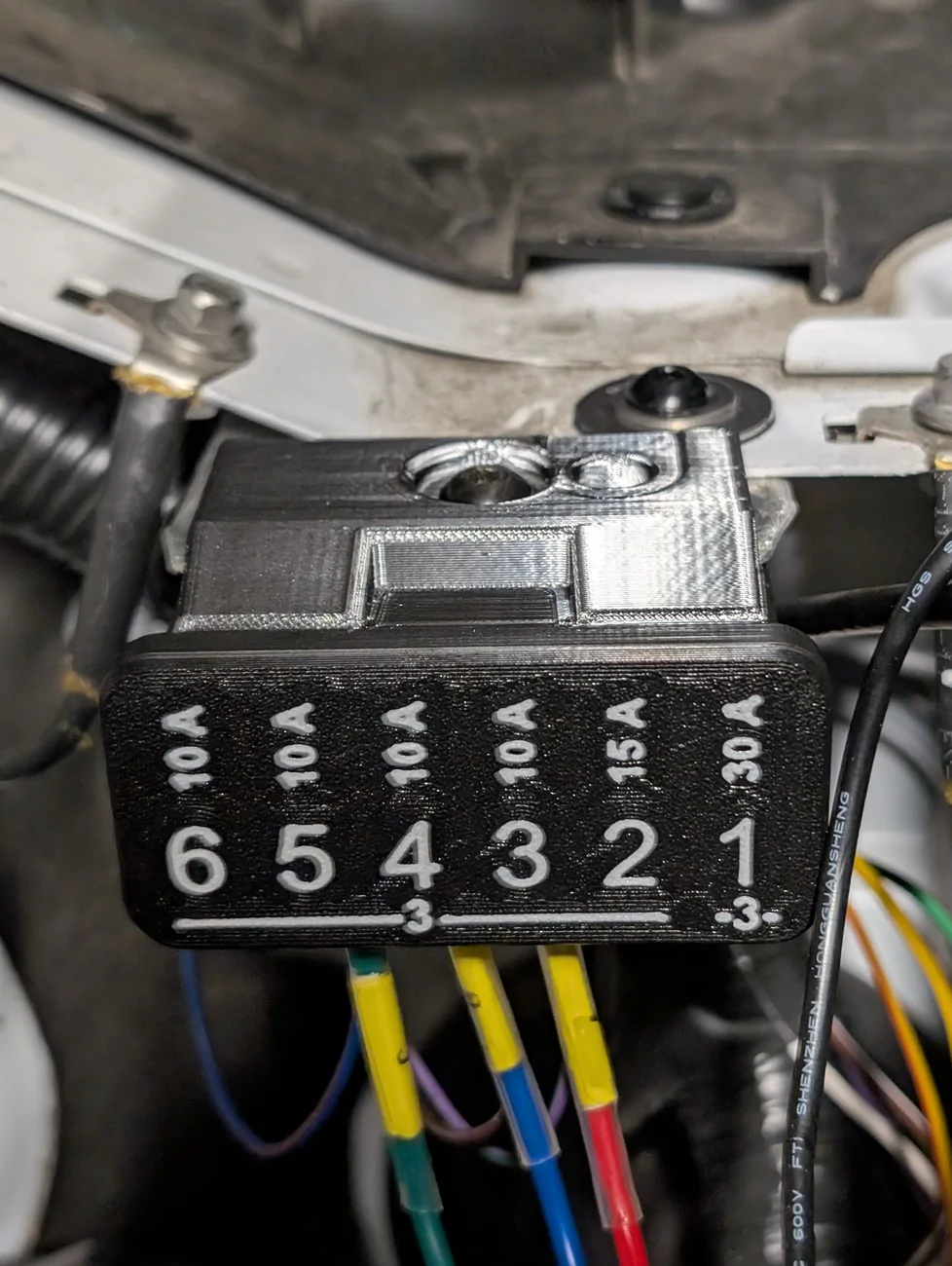 Ford Bronco 2023 Outer Banks pre-run aux switches wiring PXL_20260223_220339799