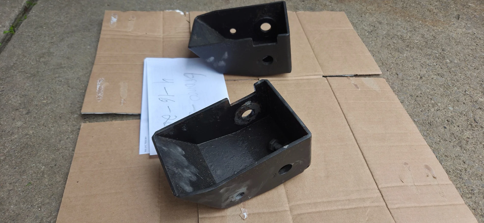 Ford Bronco Rear shock skid plates 20260416_142059