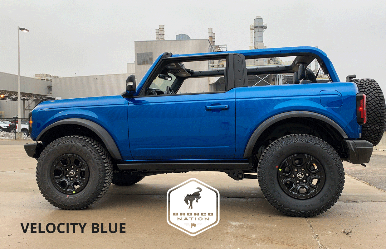 Ford Bronco Where is Velocity Blue ? Side-Blues