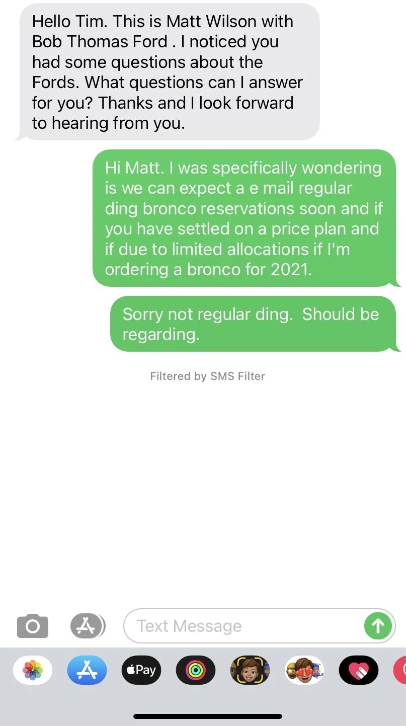 Ford Bronco Dealer says he stops converting? E60C3BED-725D-4C40-A634-5F7353F3AE5F