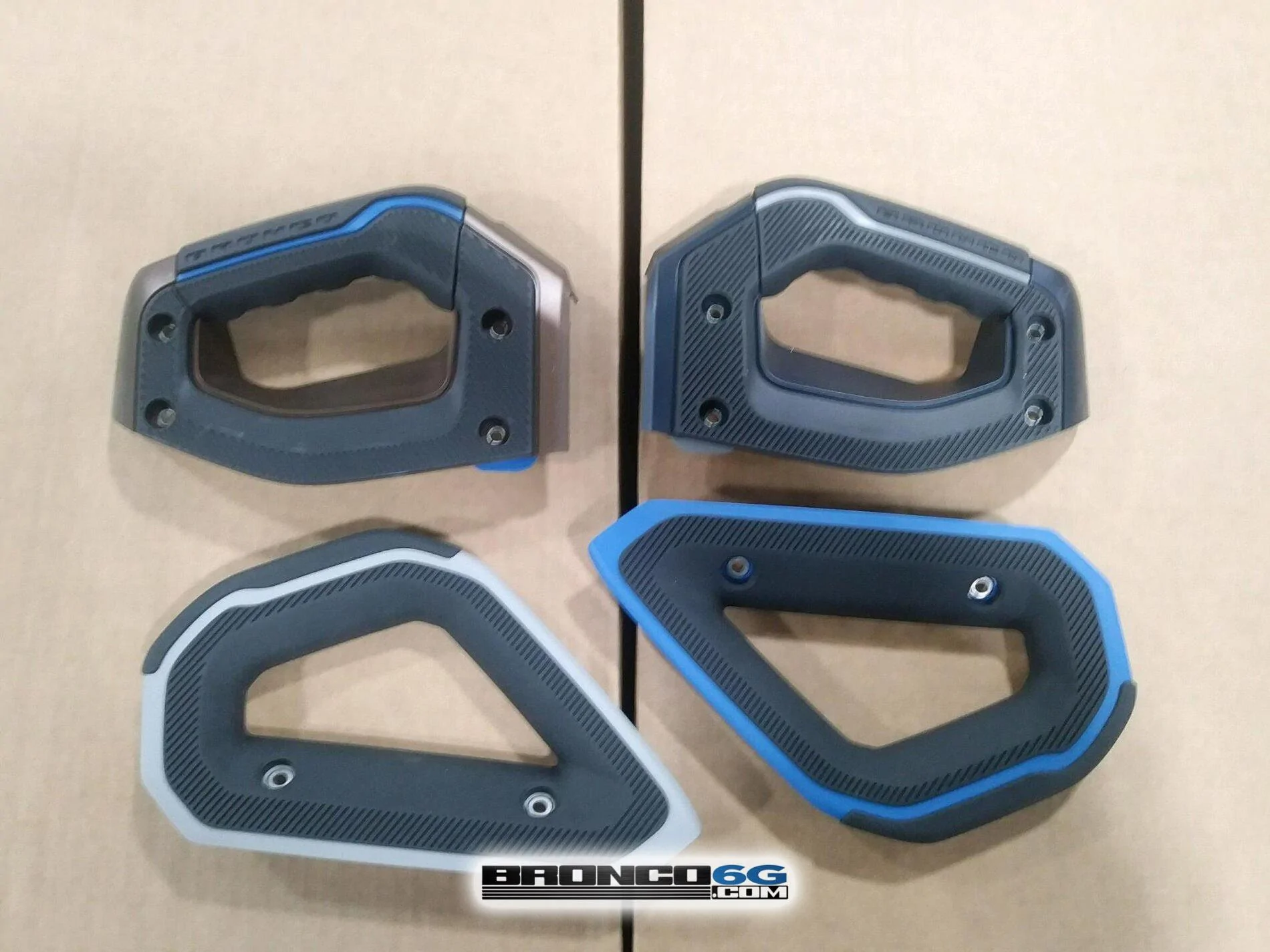 Ford Bronco Bronco parts at factory...Seat bolt down points, bumpers, rock rails, grab handles, lights! 2021 Bronco parts wiring 8