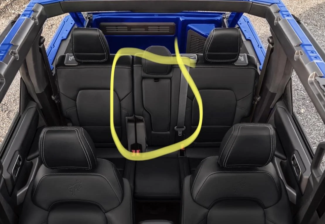 Ford Bronco First Edition Black Leather + White Stitching Revealed 2021 Bronco First Edition Black Leather 1