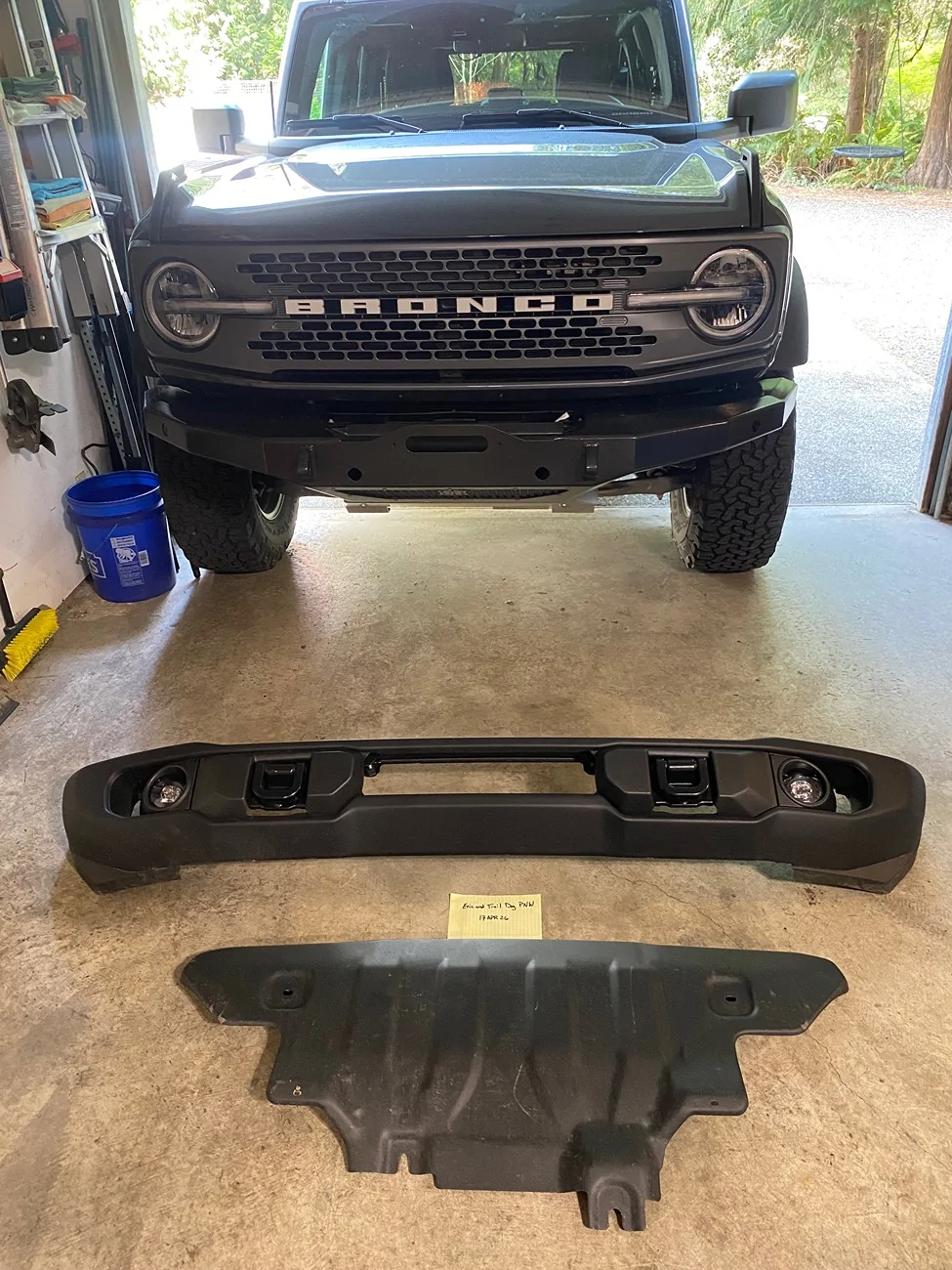 Ford Bronco 2025 Capable Bumper and Badlands Skid Plate in Poulsbo WA IMG_4305