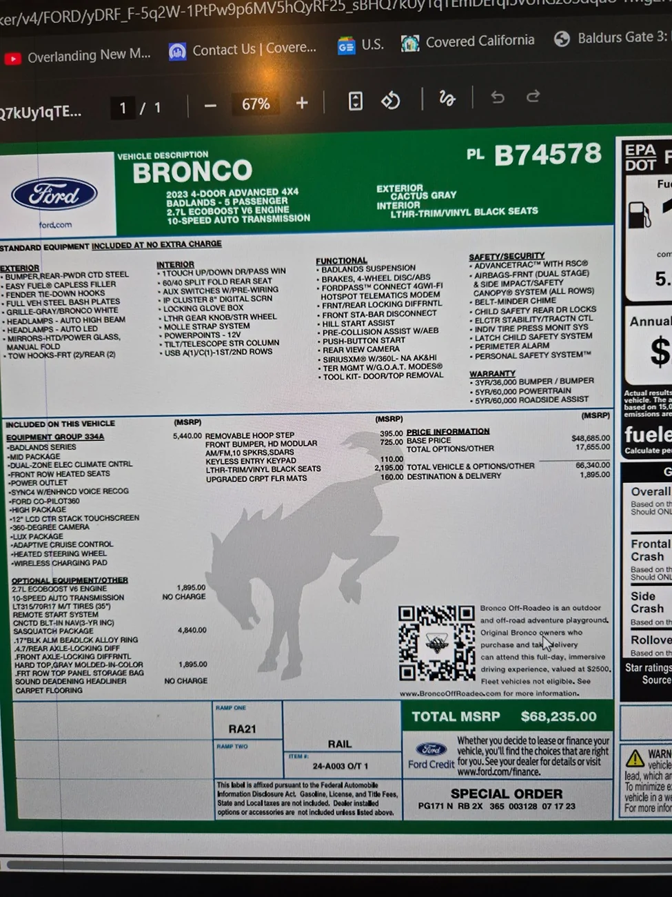 Ford Bronco Recomendations for buying a used Bronco for offroad use? 20260417_182545