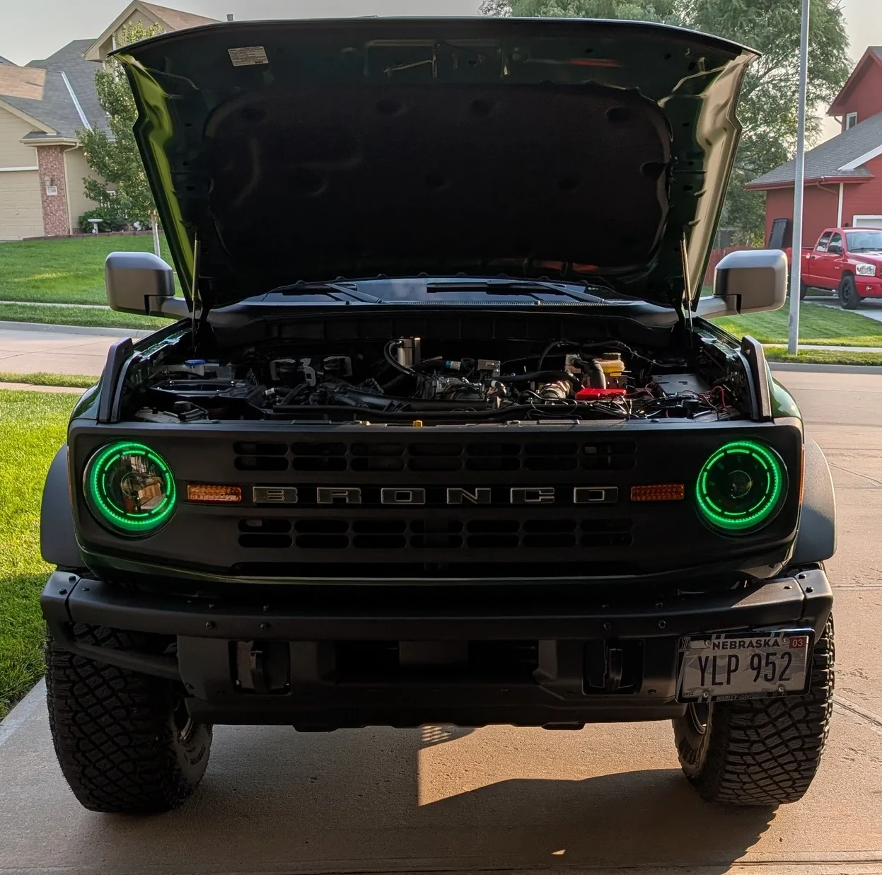 Ford Bronco Oracle Oculus Color-Shift Bi-LED Projector Headlights (21-25 Bronco) Oracle_Green-R1