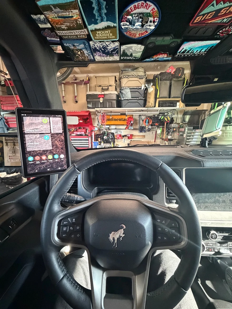 Ford Bronco Garmin Tread Overland Mounting installed - Cheapish IMG_5727