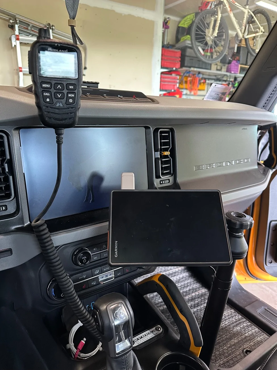 Ford Bronco Garmin Tread Overland Mounting installed - Cheapish IMG_4166