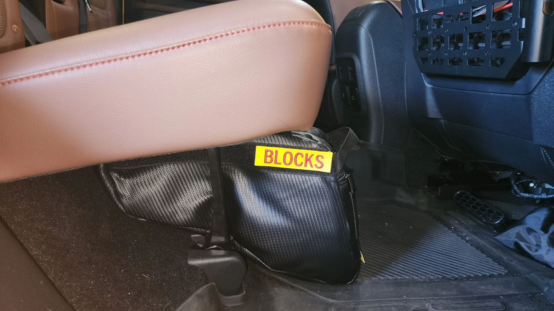 Ford Bronco under back seat storage options 20250207_165537