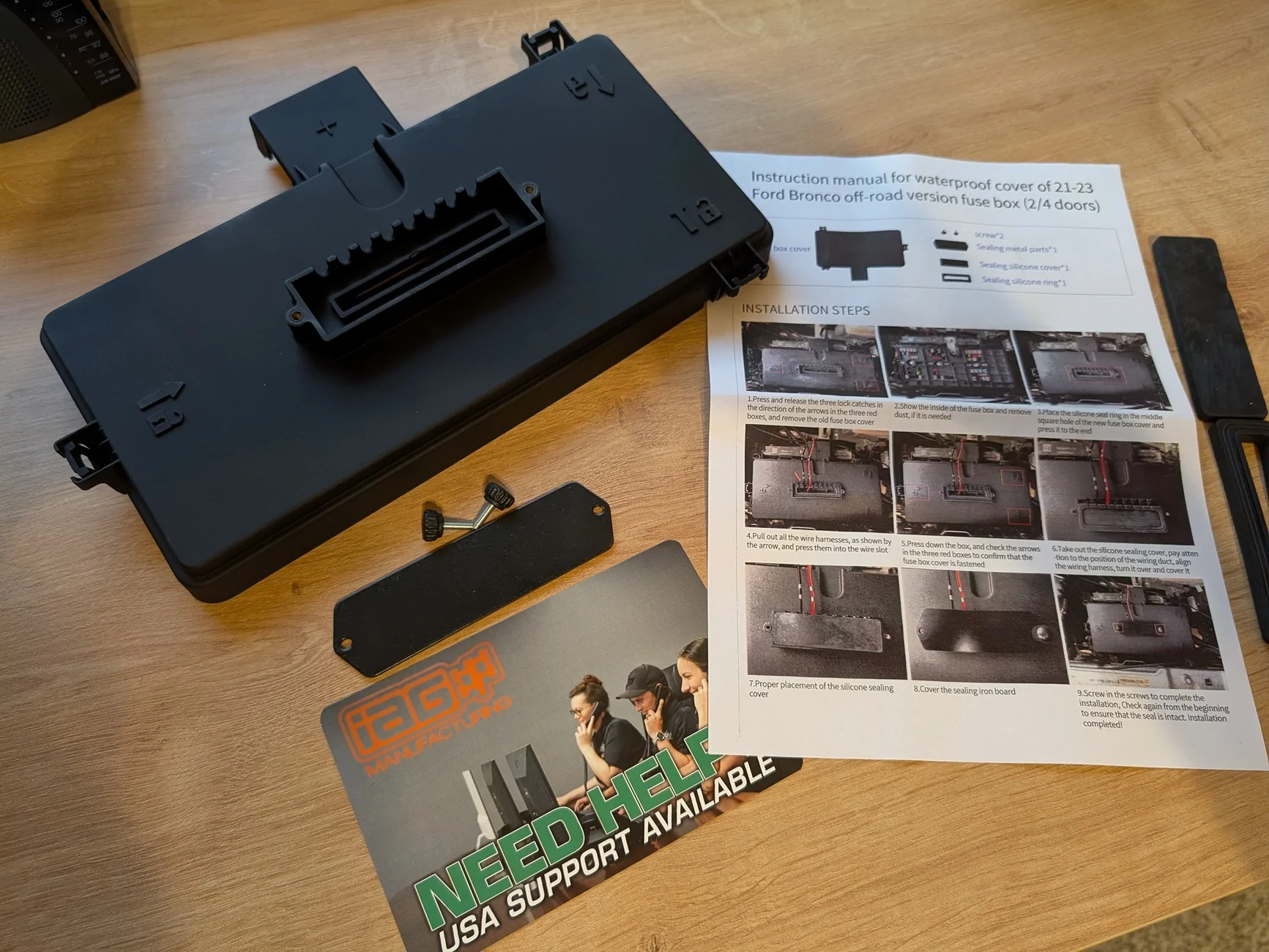 Ford Bronco New Product Release: Fuse Box Cover with Wire Pass-Through iAG-FuseBox_Cover