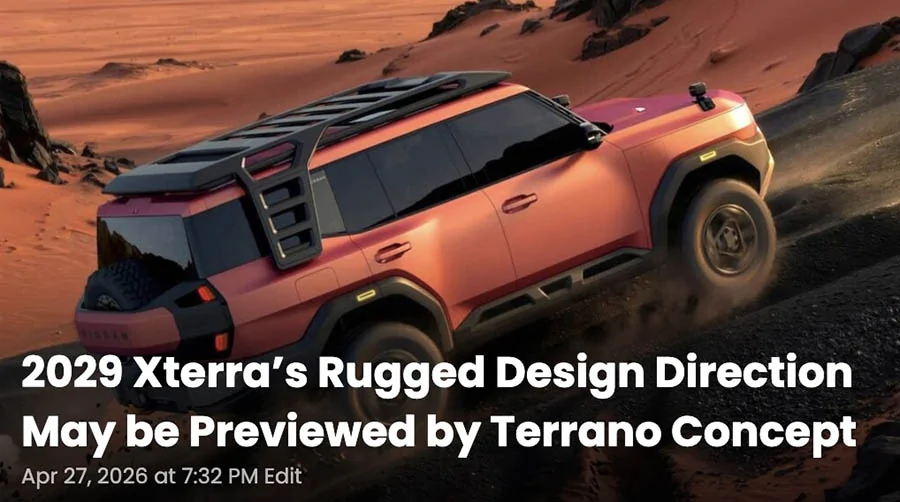 2025 2026 4runner 6th gen Rival: 2029 Nissan Xterra Approved & Previewed {filename}