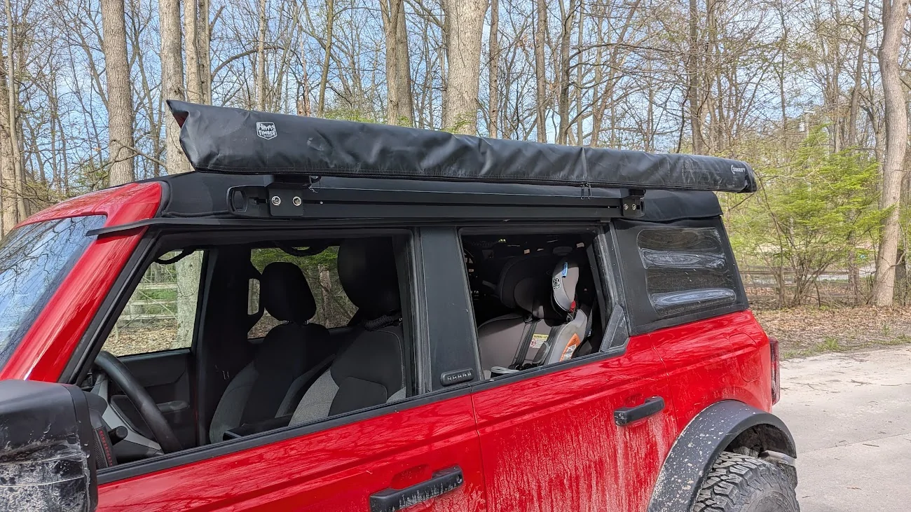 Ford Bronco Bronco Accessory Side Rail for Soft Top.  Mount Awnings, Shower Encl and more - Still open top - NEW LOWER PRICE! (X-Rack) 1777345609197-x