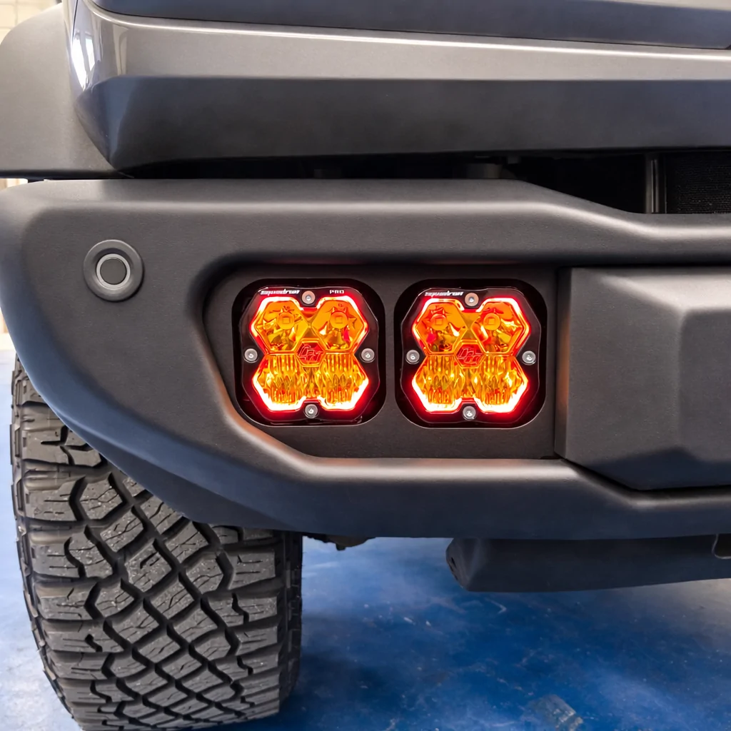 Ford Bronco NEW| Baja Designs Squadron 2.0 Capable Bumper Fog Kit Baja Designs 2 #4