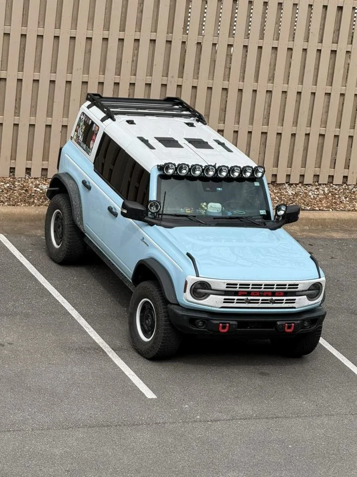 Ford Bronco EZ4X4 half rack roof Rack and Flop Top Heritag