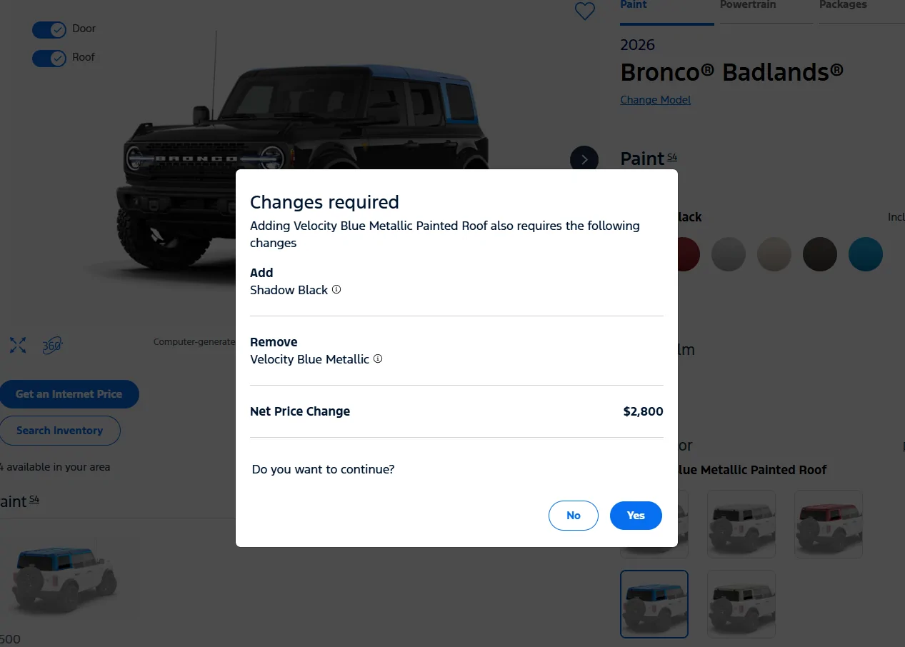 Ford Bronco Orange Fury discontinued as of 2026 Job 2 production, but Oxford White Heritage Edition w/o Decals Being Added 1777567047818-xn