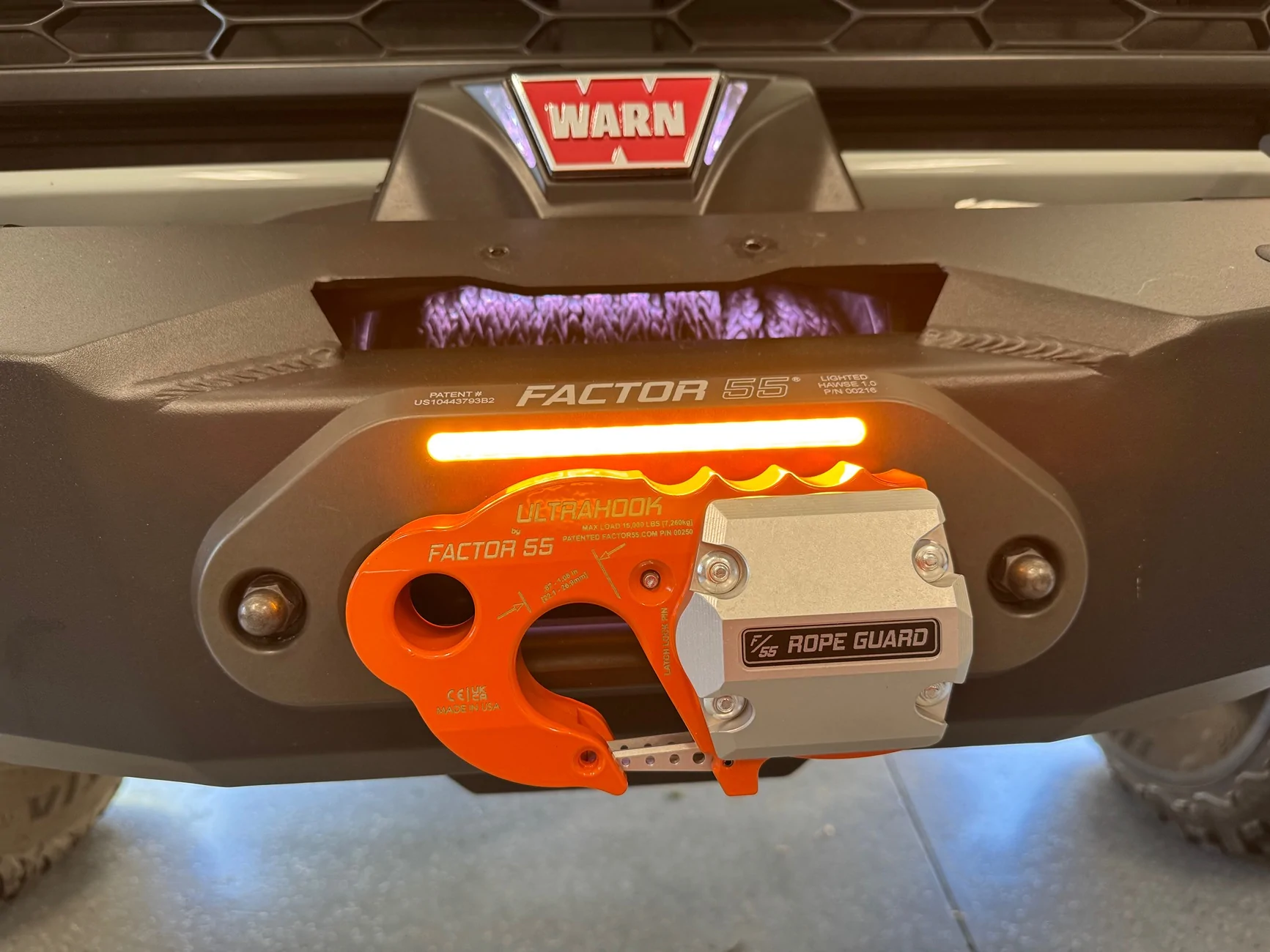Ford Bronco Factor55 has a new lighted fairlead IMG_1114