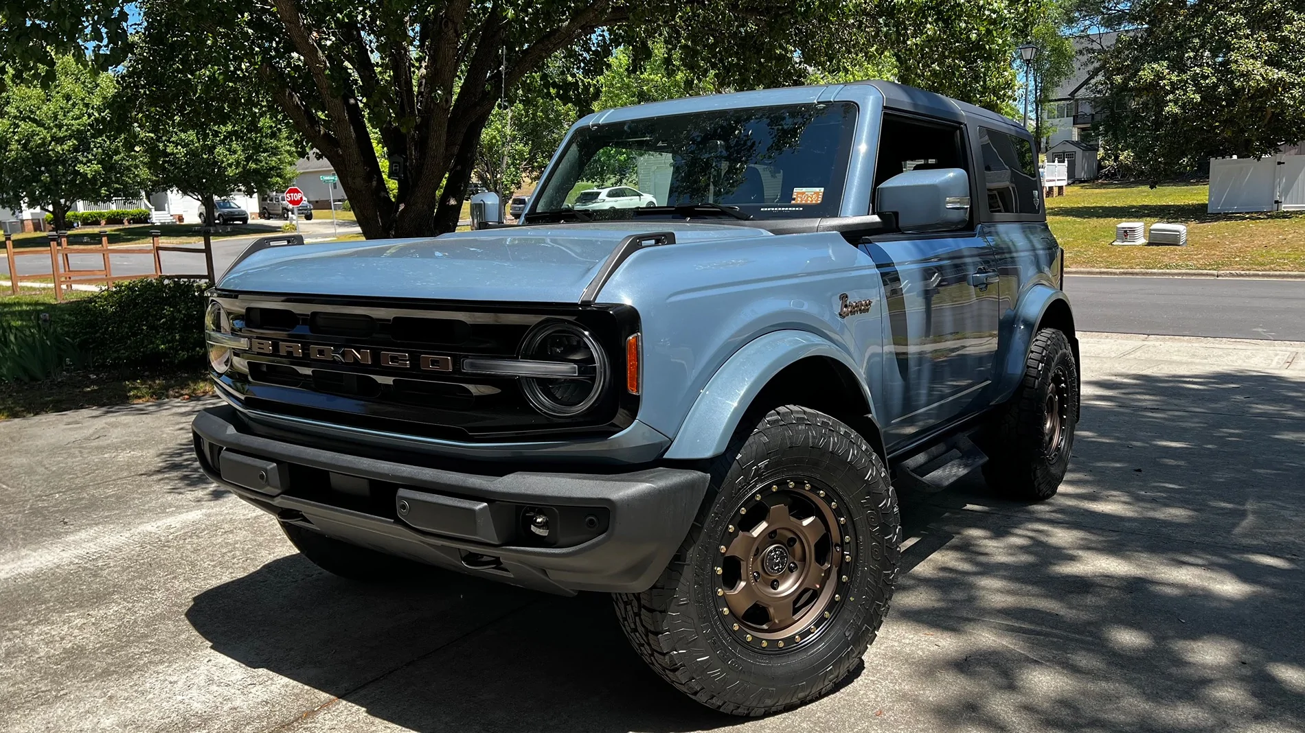 Ford Bronco 23 OBX 2 Door Upgrades: 17”x8.5" Black Rhino burnt bronze wheels and 33” Toyos IMG_3384