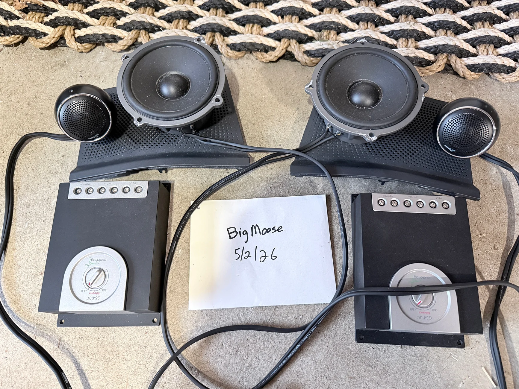 Ford Bronco Audiofrog GS40 + GS10 w/ pods + Passive Crossover GS410C IMG_0592