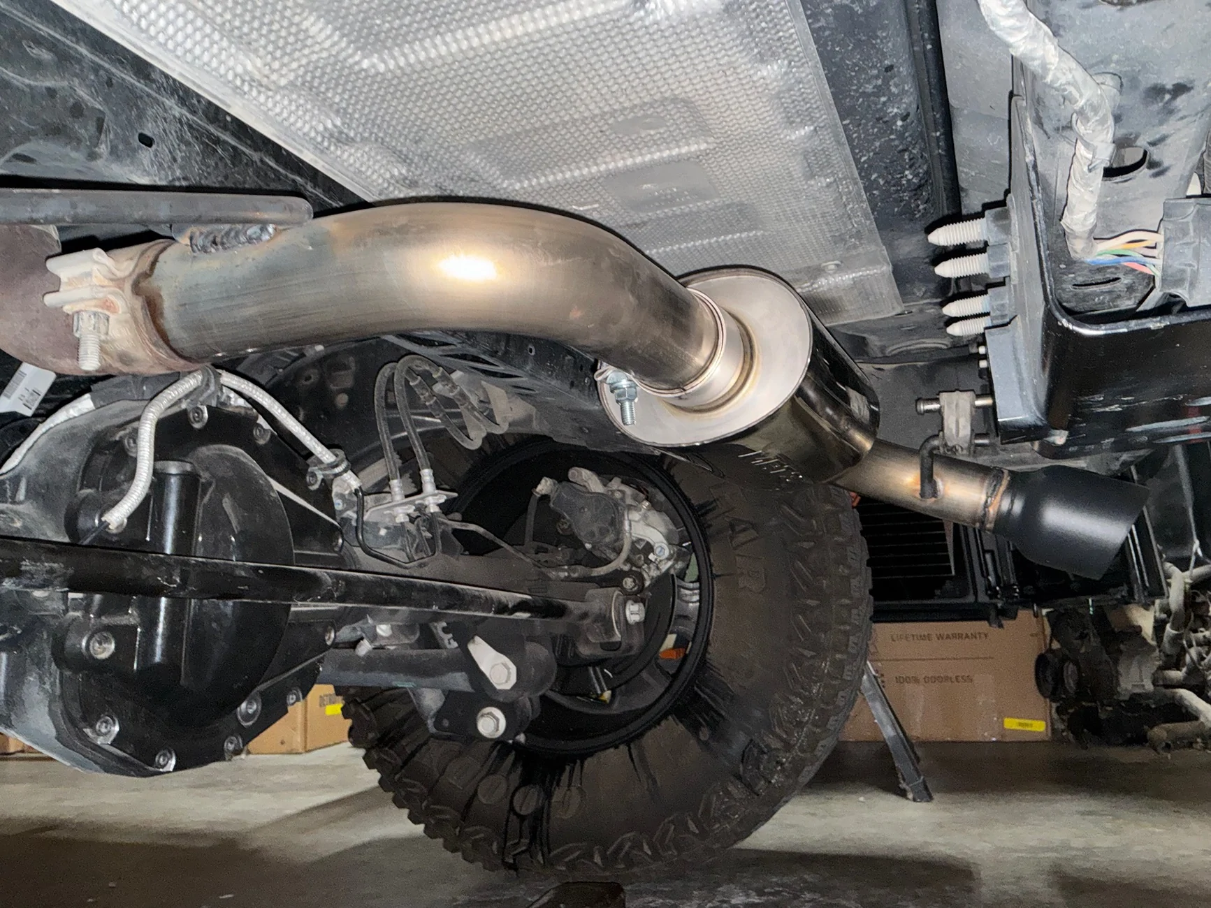 Ford Bronco Built my own axle back exhaust. IMG_9590