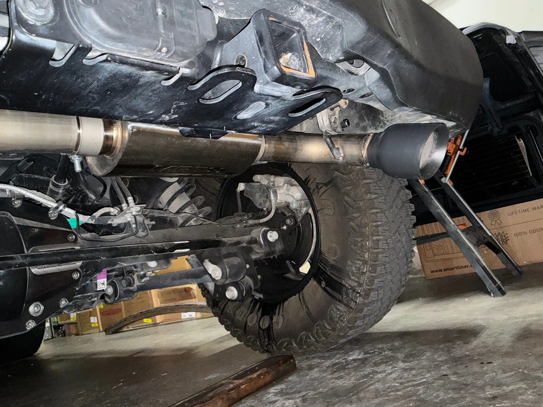 Ford Bronco Built my own axle back exhaust. IMG_9591