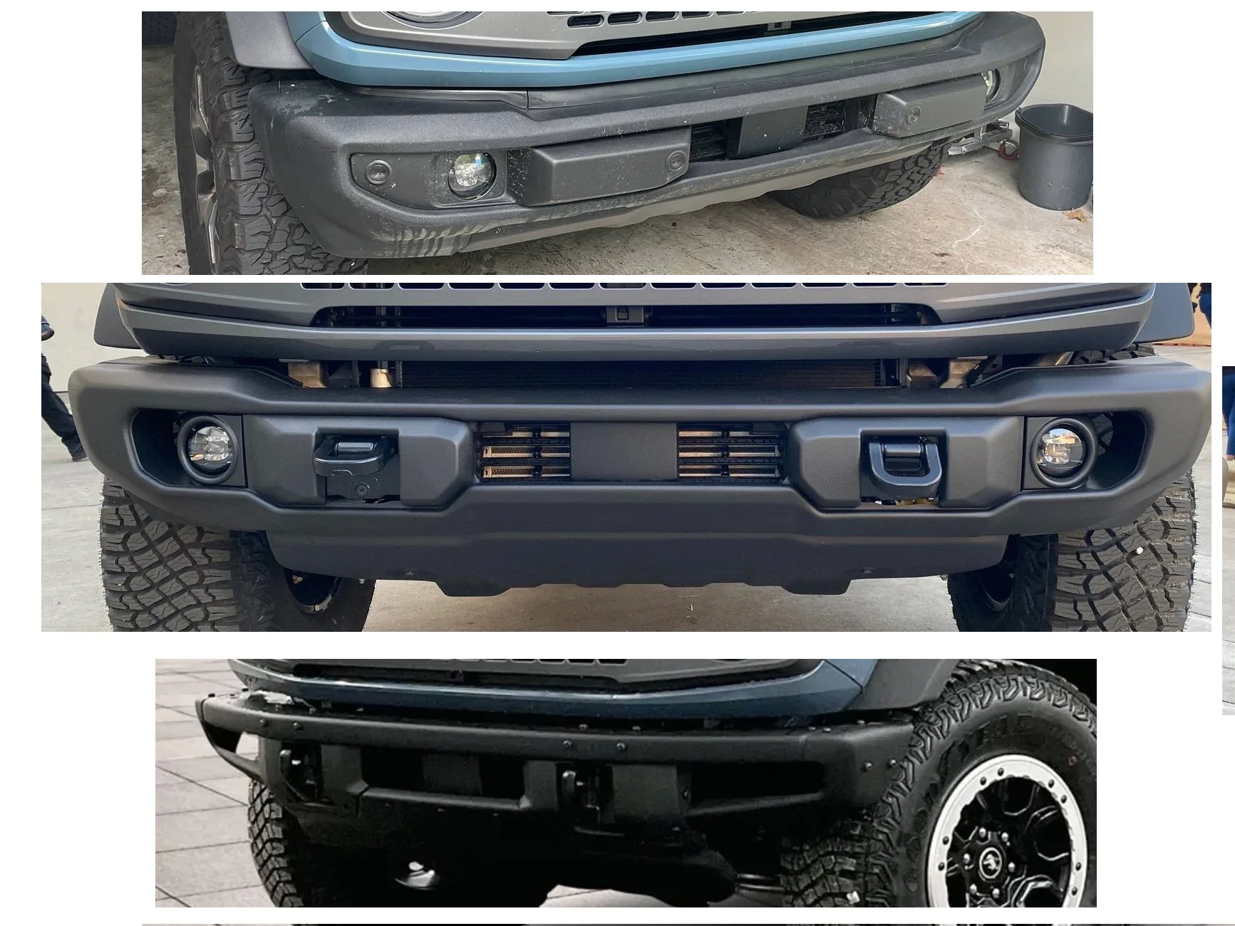 Ford Bronco What did you do TO / WITH your Bronco today? 👨🏻‍🔧🧰🚿🛠 stock bumpers