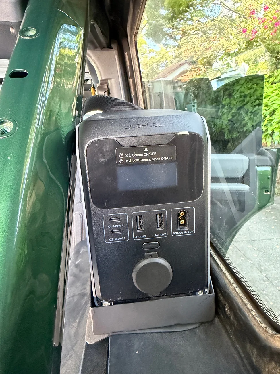 Ford Bronco DIY custom battery mount Ecoflow Trail 300 IMG_0734