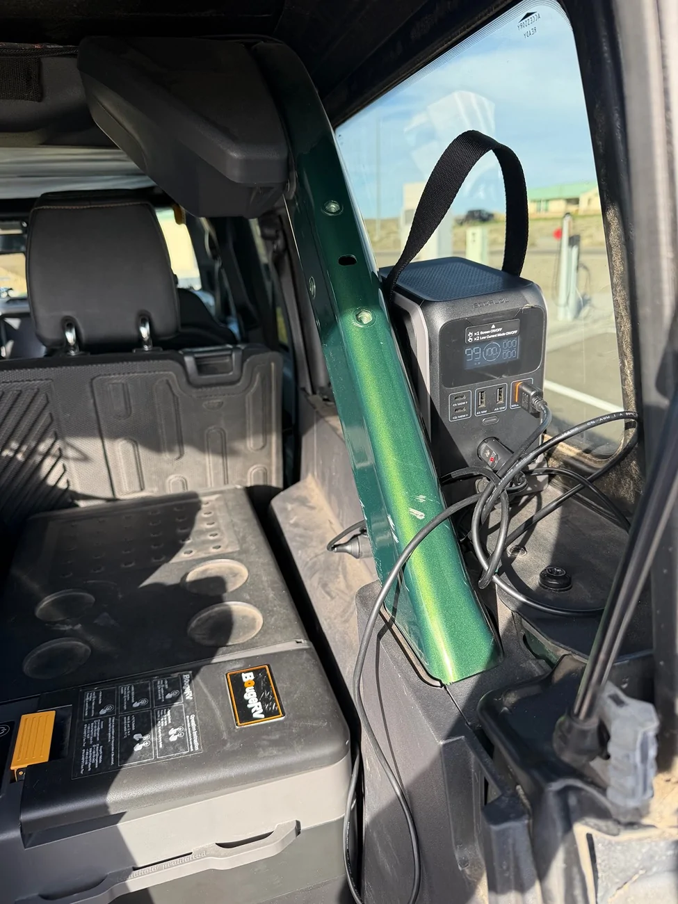 Ford Bronco DIY custom battery mount Ecoflow Trail 300 IMG_0854