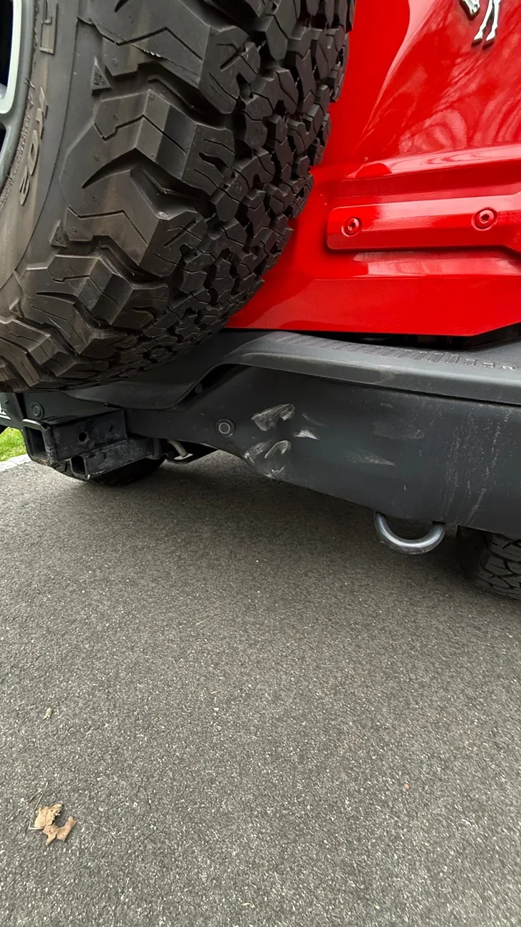 Ford Bronco Rear ended on the highway - damage doesn't seem too bad so far. Are there any specific mechanical issues I should look out for? IMG_6549