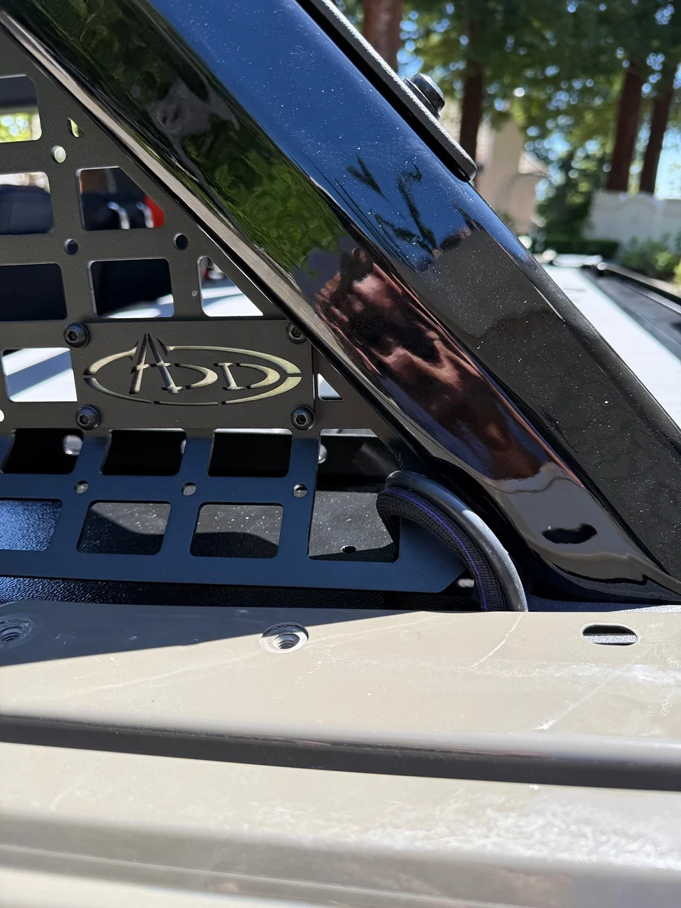 Ford Bronco Rear cargo area side window molle panel question IMG_1884
