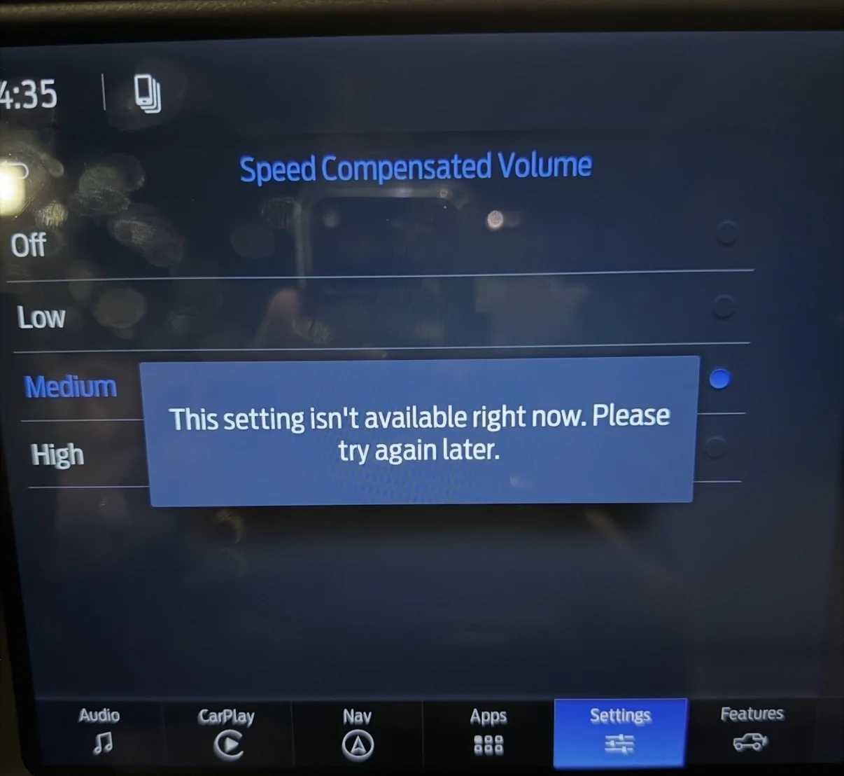 Ford Bronco 2026 Badlands with B&O system sound settings IMG_1035