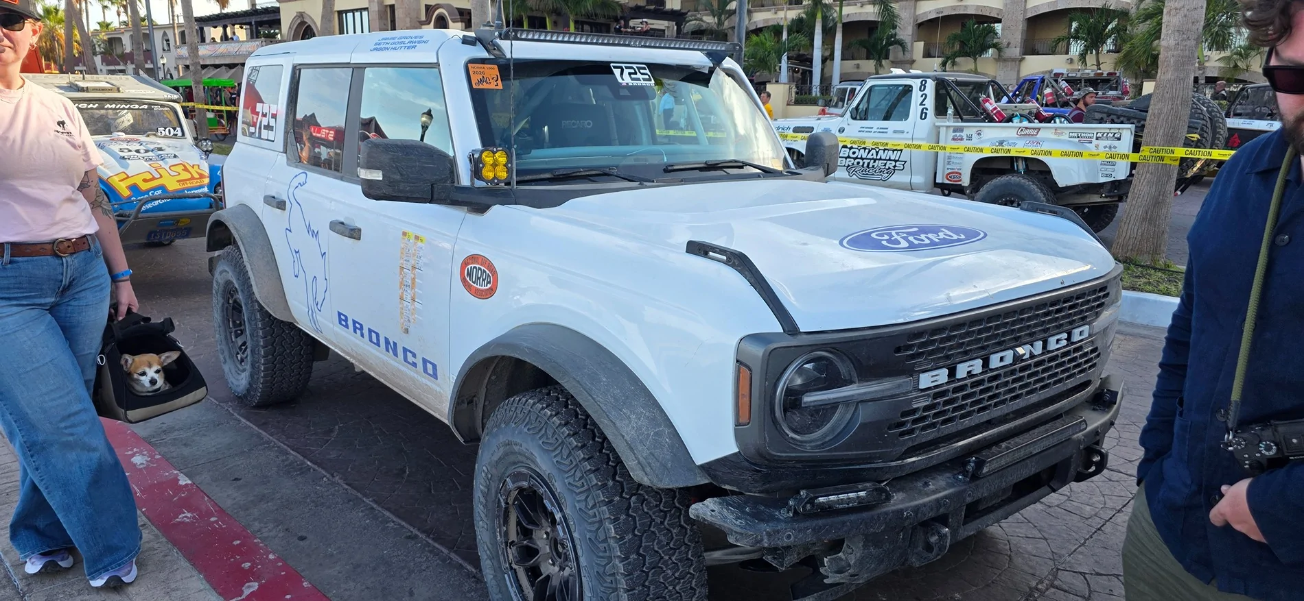 Ford Bronco "Stock" (Prototype?) Bronco Takes on NORRA Mexican 1000 and shows suspension & body changes IMG_8977