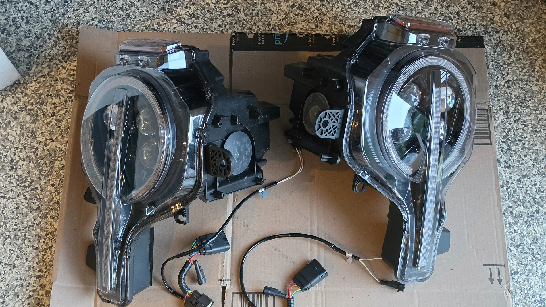 Ford Bronco Bronco Parts: Form Lighting Headlights, IAG Mudflaps, IAG Soft Top Release, SSV Rear Speaker Pods 20260503_194639