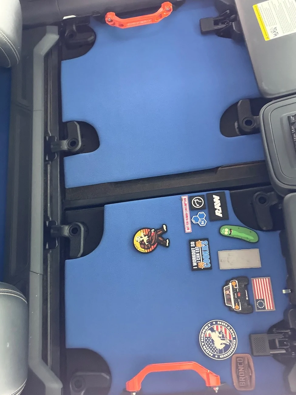 Ford Bronco Hot heads headliner BLUE $300 IMG_0048