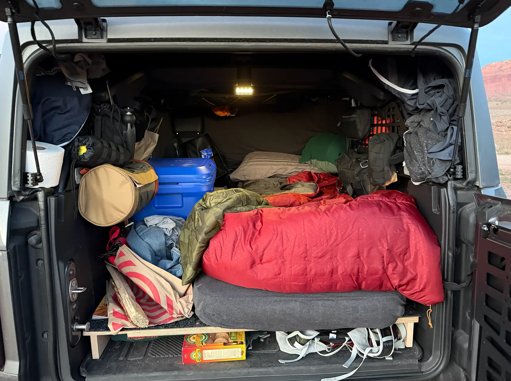 Ford Bronco How to camp when sleeping in the Bronco… Untitled 2