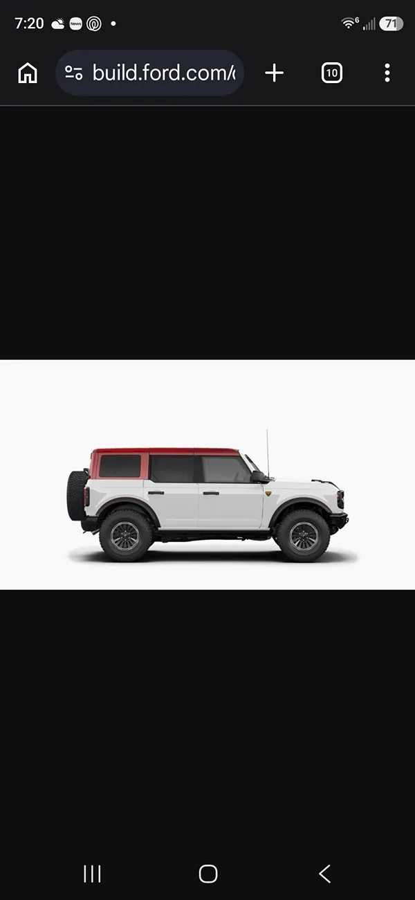 Ford Bronco Off color top - white Bronco w/ red top Screenshot_20260511_192004_Chrom