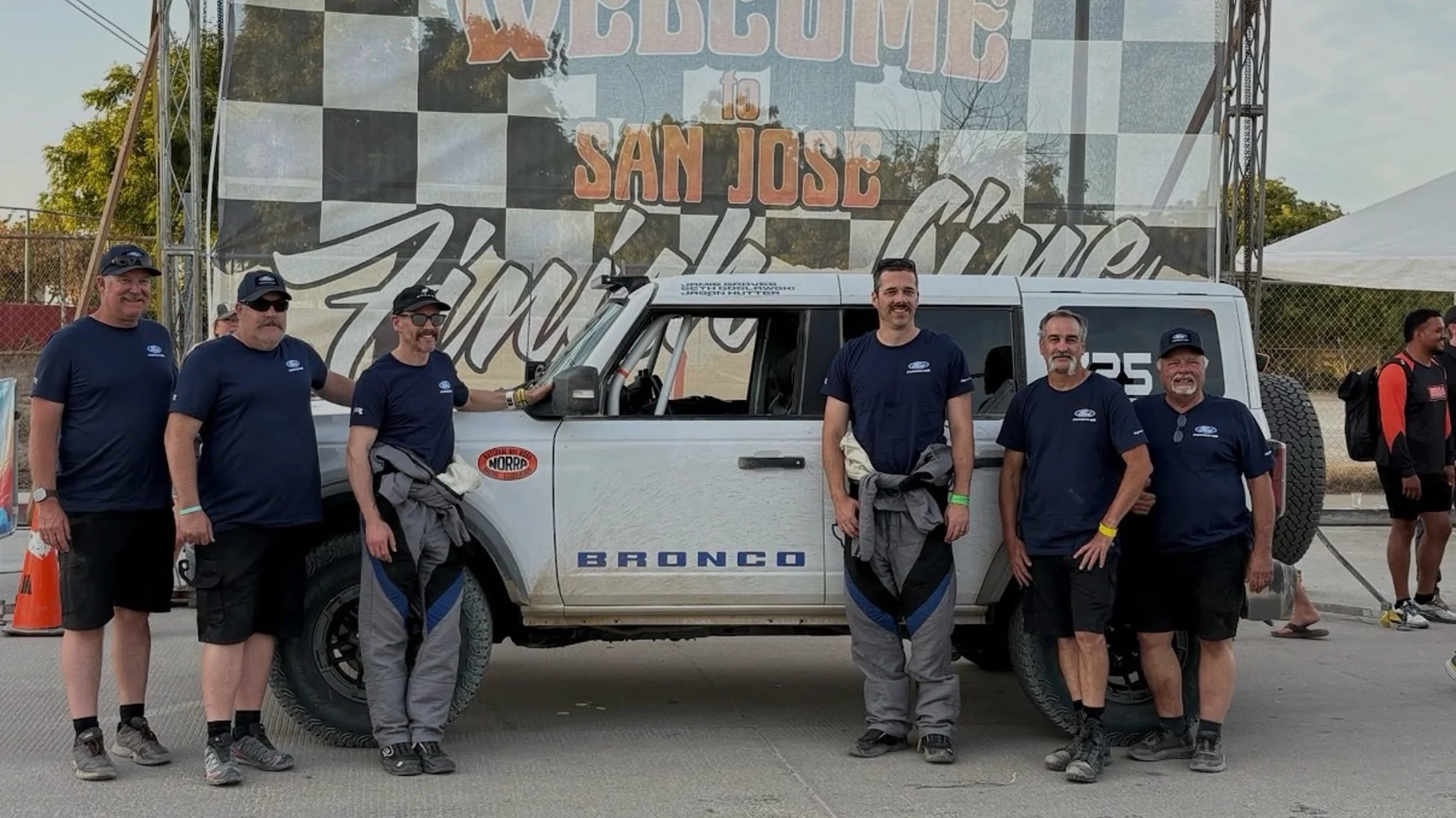 Ford Bronco "Stock" (Prototype?) Bronco Takes on NORRA Mexican 1000 and shows suspension & body changes IMG_8987