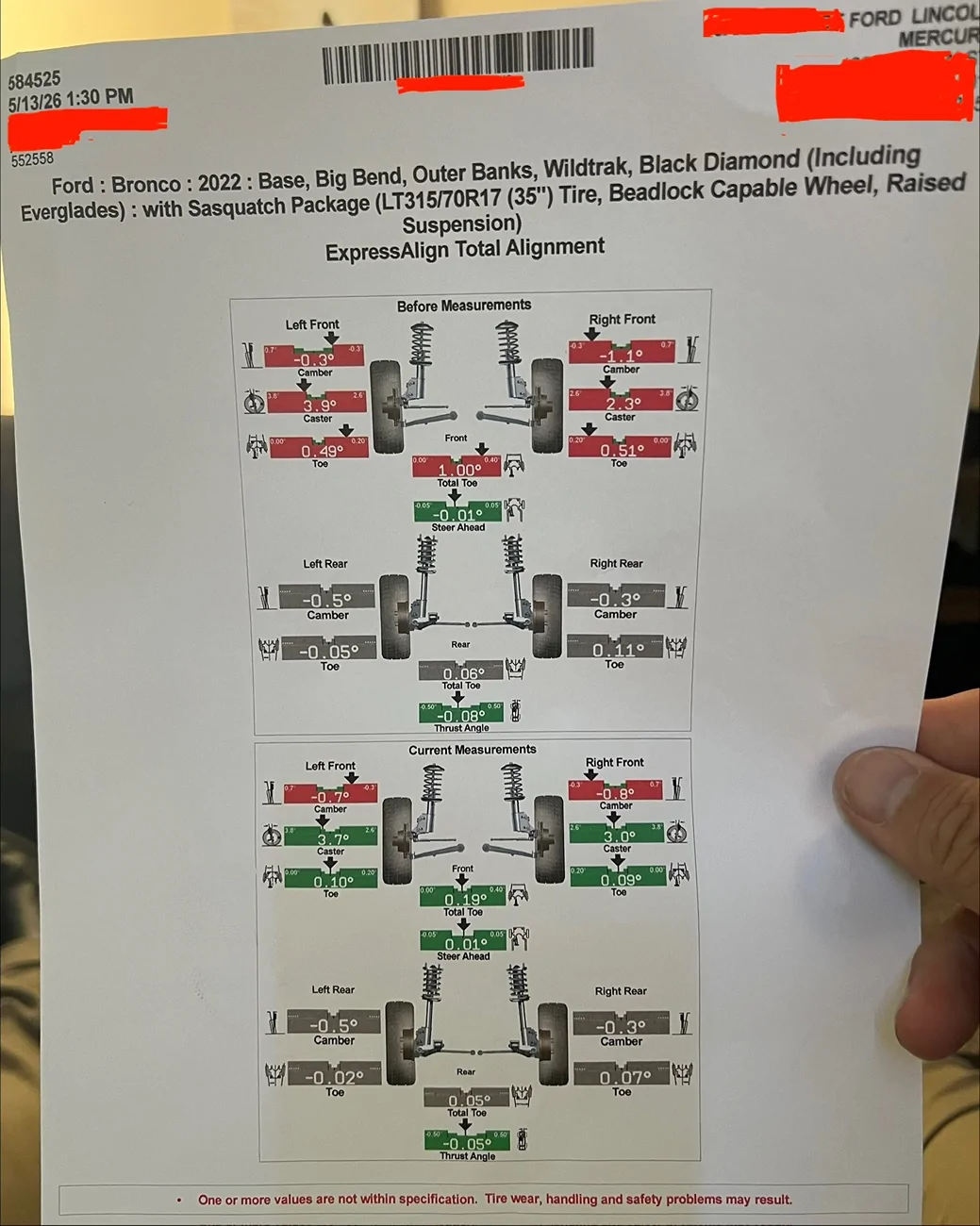 Ford Bronco Alignment Woes advice needed IMG_7205