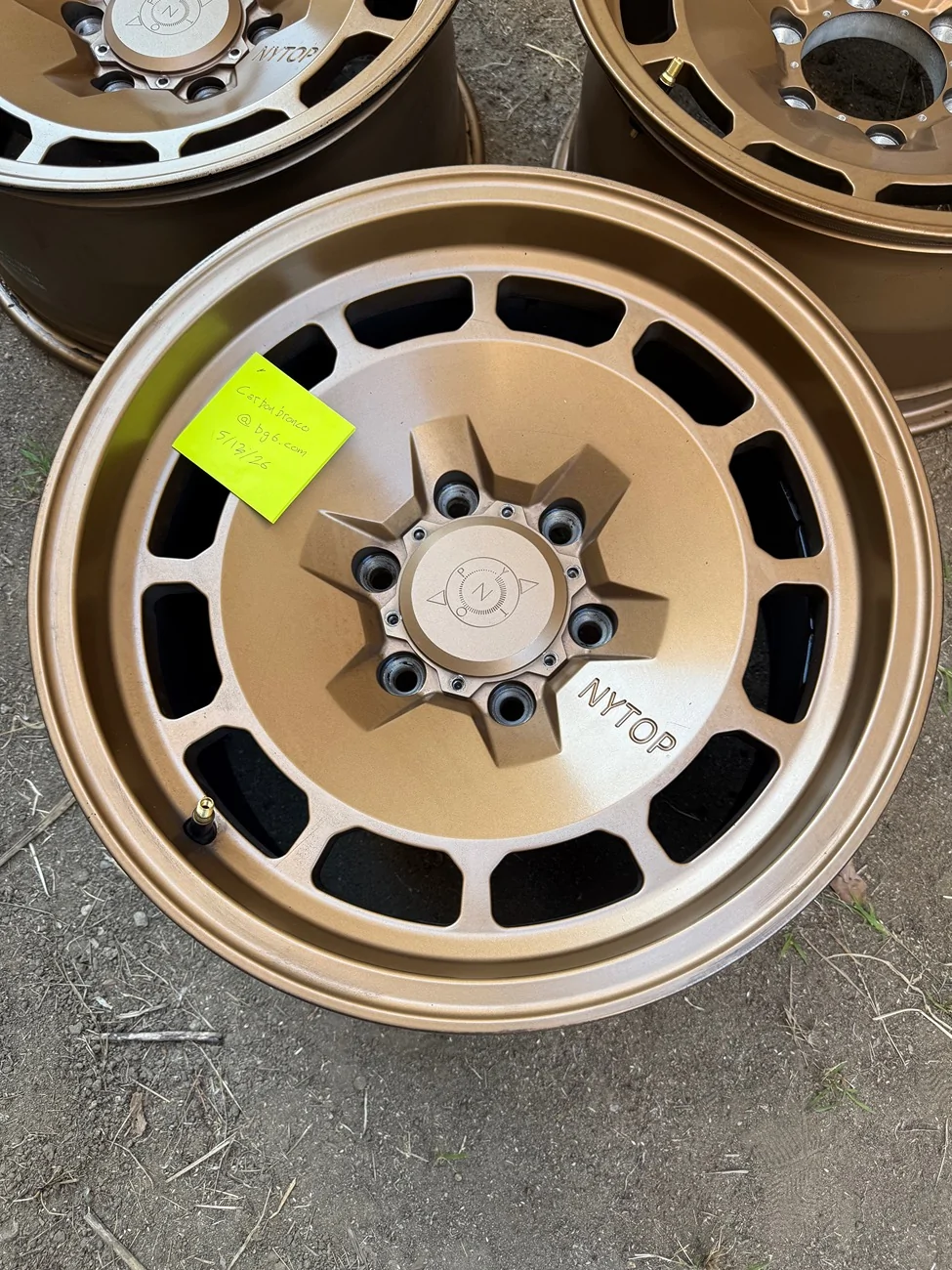 Ford Bronco Nytop adv classic wheels set of 5 SoCal IMG_4049