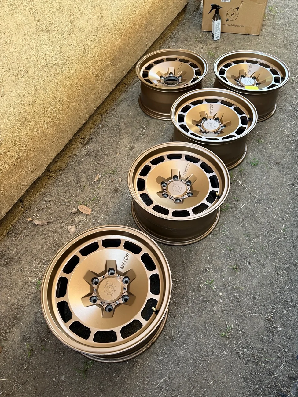 Ford Bronco Nytop adv classic wheels set of 5 SoCal IMG_4054