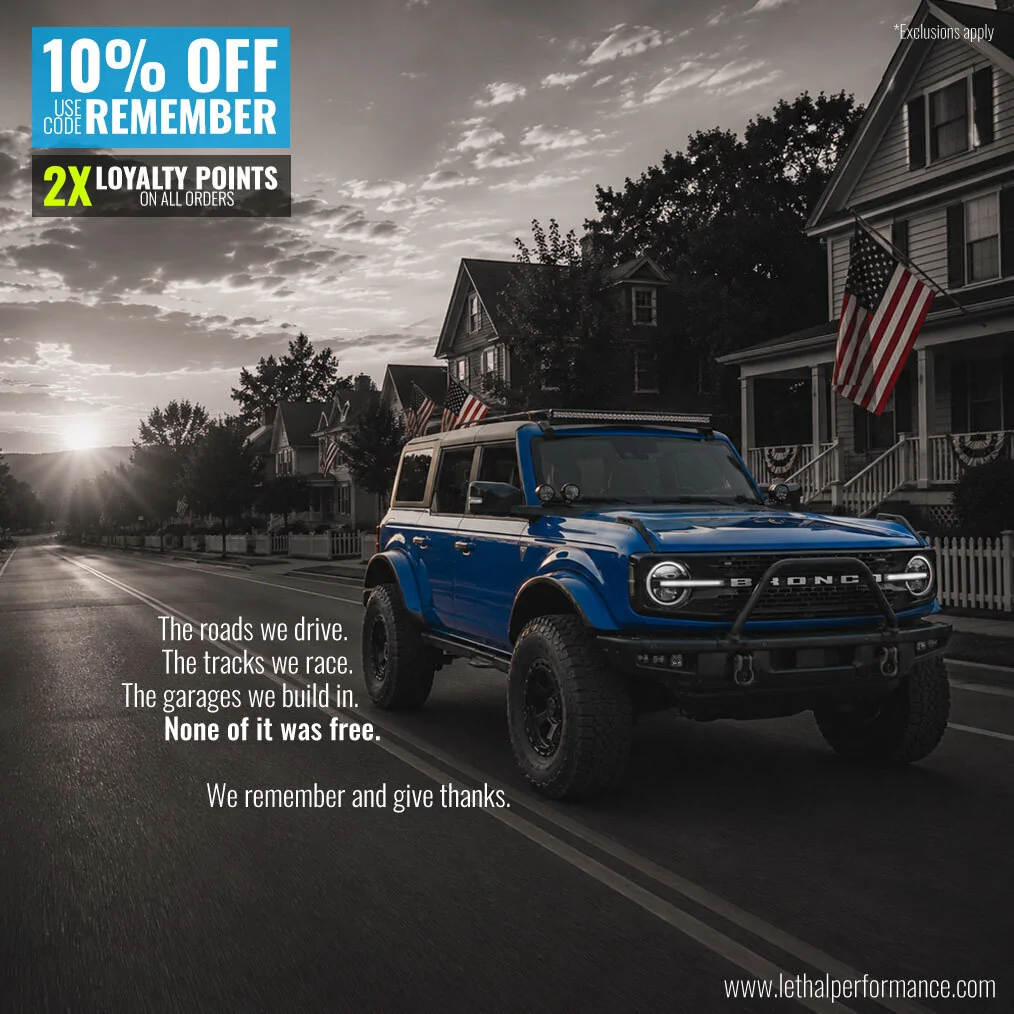 Ford Bronco Lethal Performance Memorial Day Sale Starts NOW – 10% Off w/ Code REMEMBER 1000023691