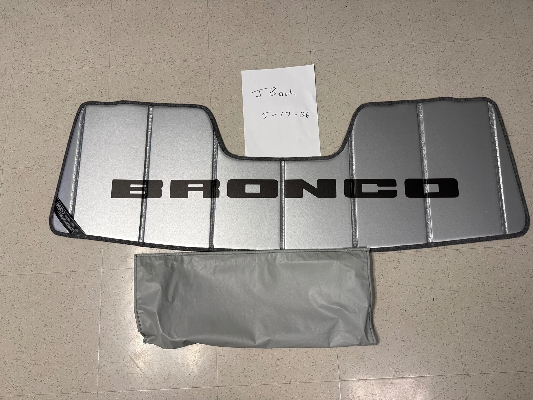 Ford Bronco OEM sunshade IMG_1479