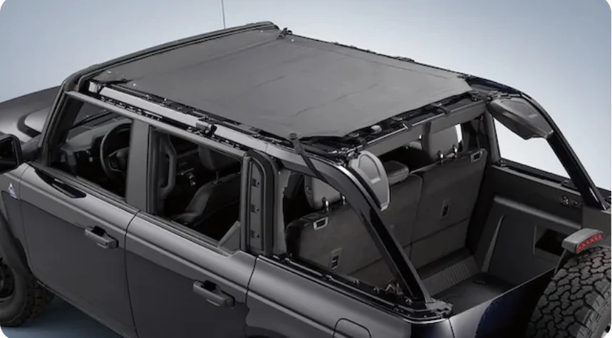 Ford Bronco Looking to remove my front two panels only and have a cover for that when I park IMG_1219