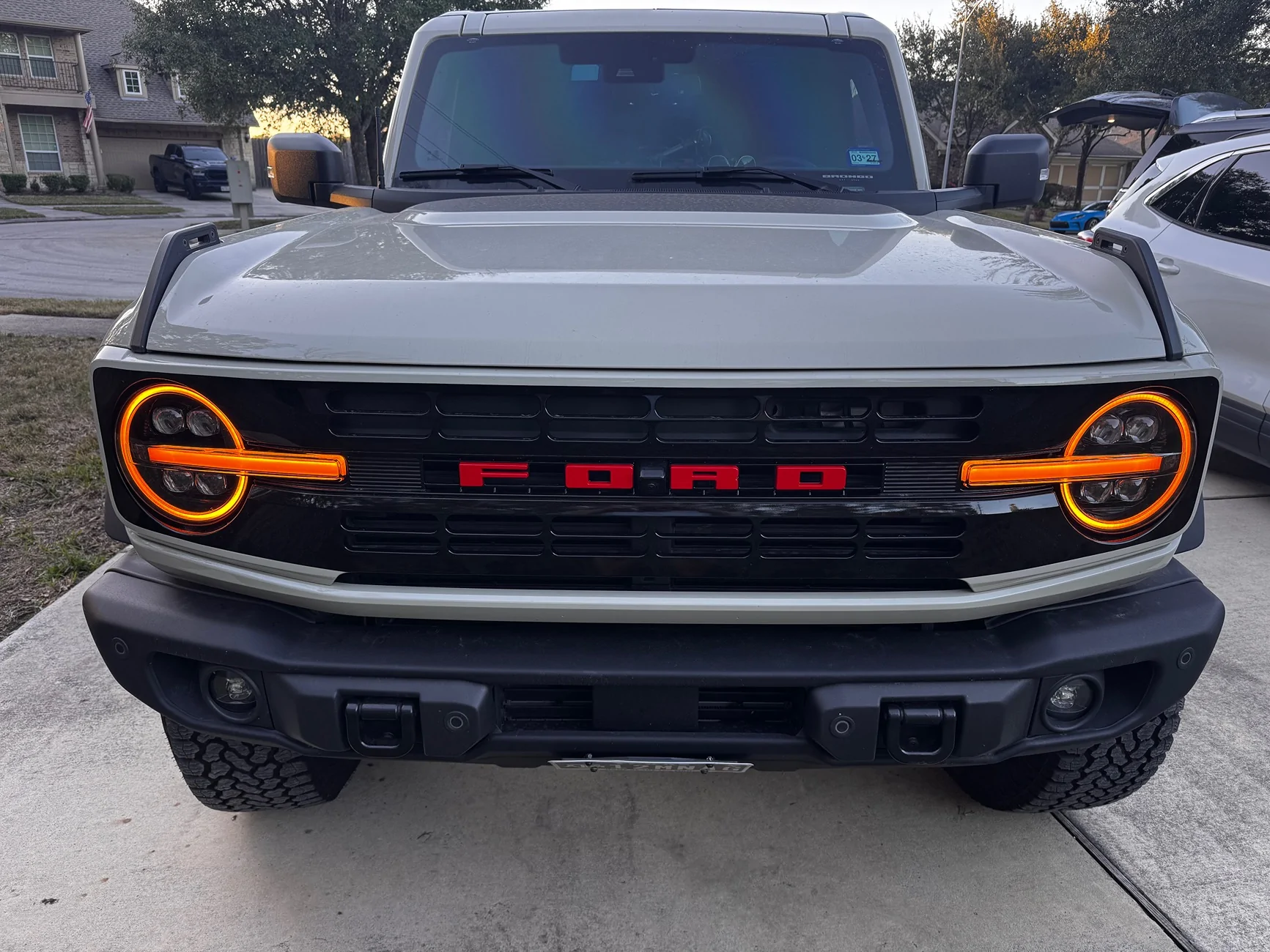 Ford Bronco 1970 FORD Grill Letters Badging on 2025 Heritage Bronco IMG_1038