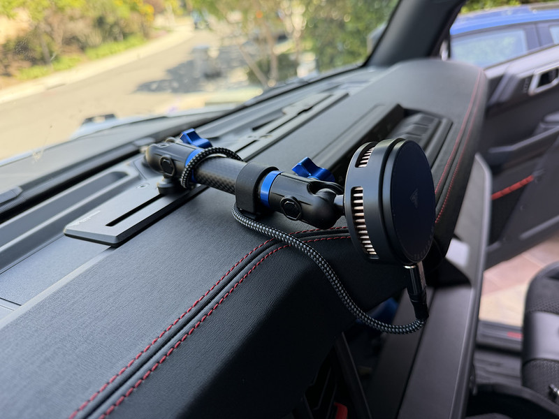 Ford Bronco TackForm 25w wireless charger and higher wattage USB-C installation IMG_5534-L