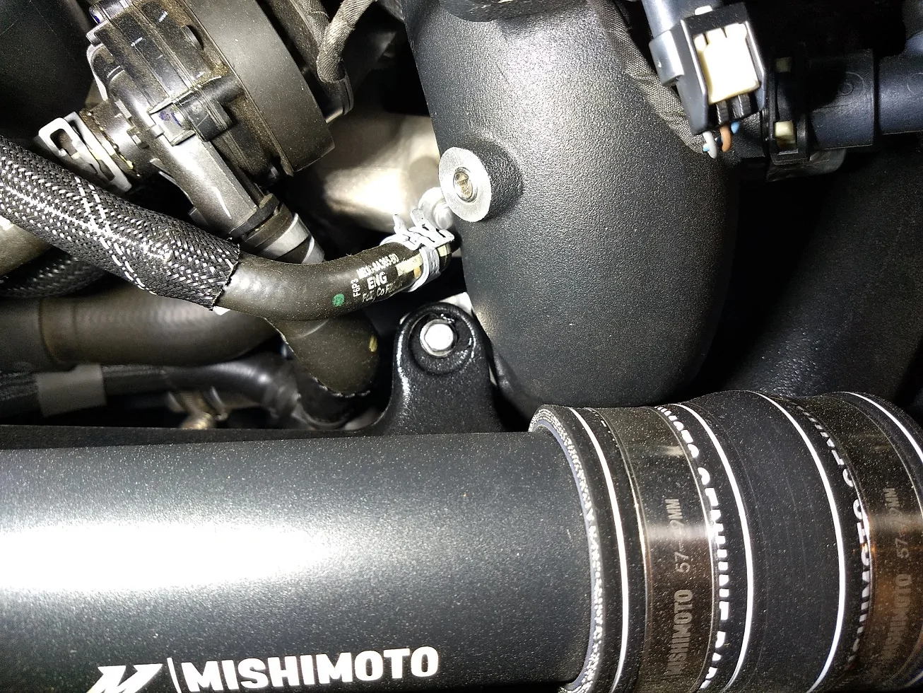 Ford Bronco Mishimoto charge pipes and S&B intake Mishi_CVF1