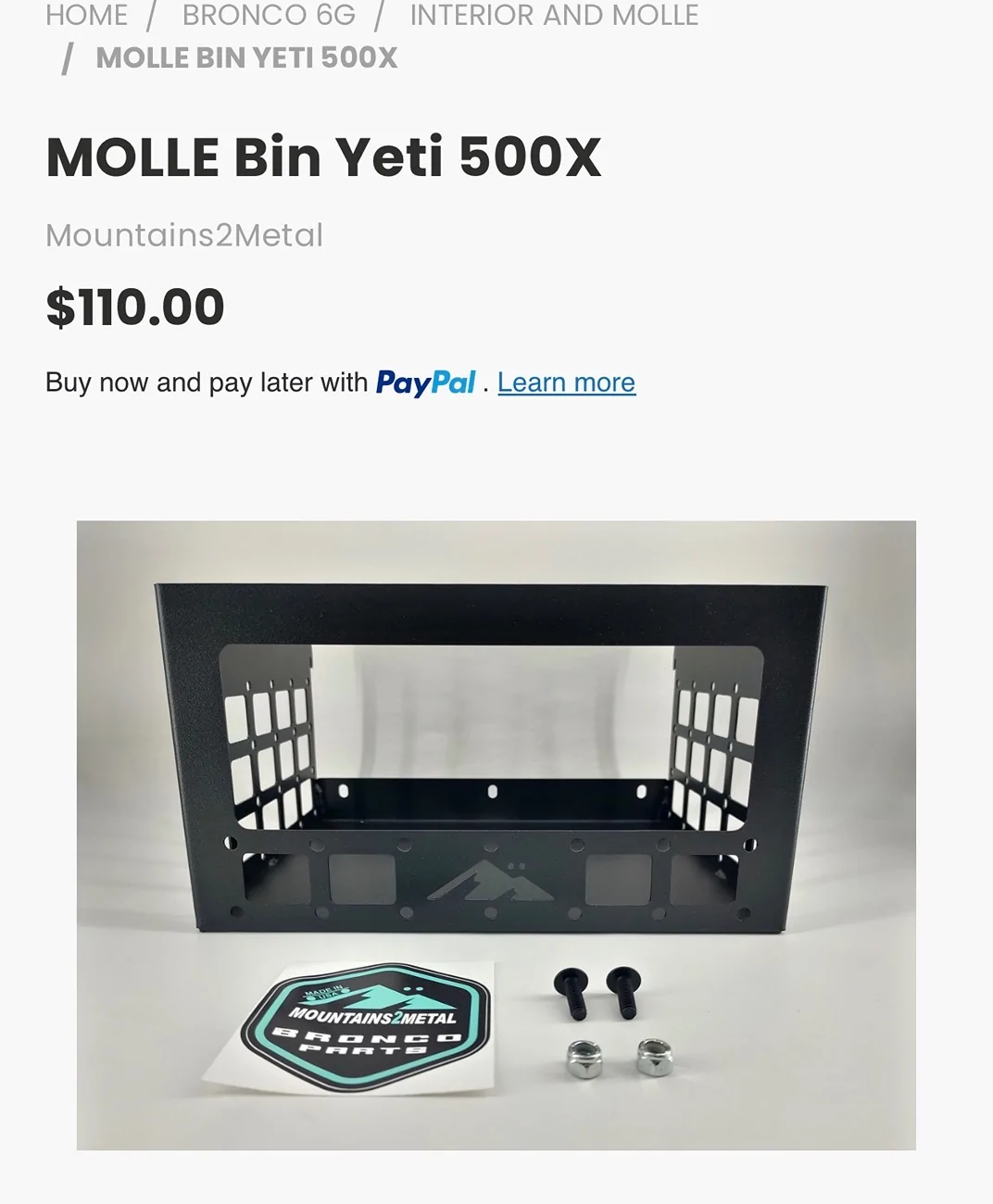 Ford Bronco Mounting Solution for Bluetti Elite 100 V2 to Molle Shelf? IMG_1393