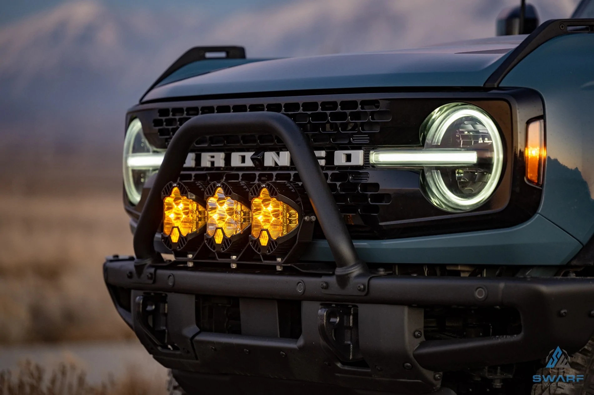 Ford Bronco New Swarfworks Ford Bronco Front Triple Light Mount - $120 obo stock_pic