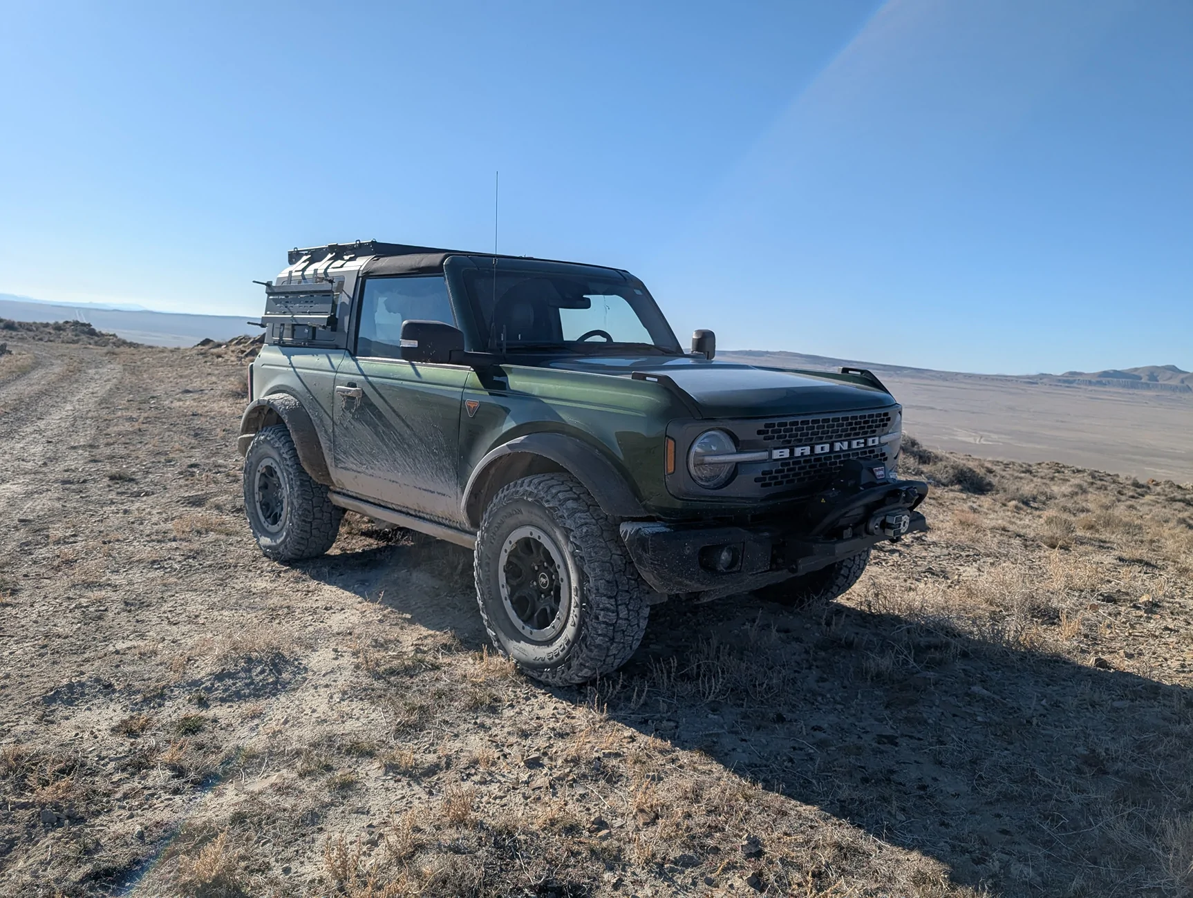 Ford Bronco 2 Door roof rack (clamshell only) recommendation PXL_20260119_213841851