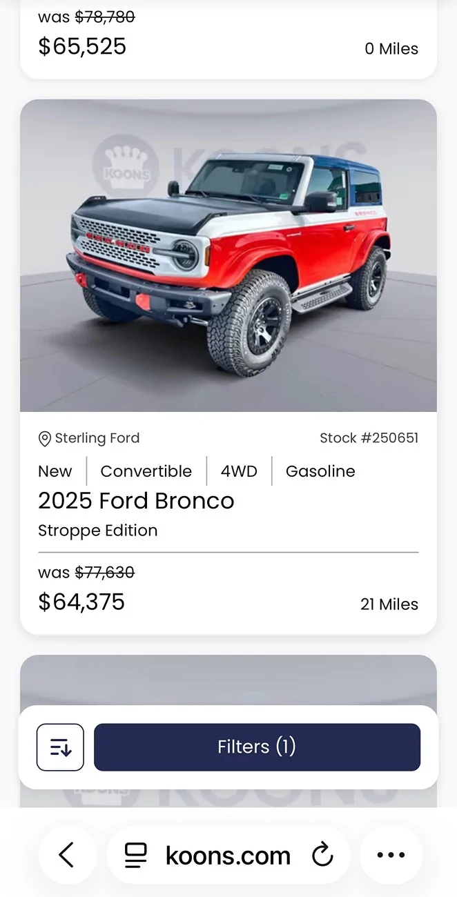 Ford Bronco Question on Buying New 2025 Bronco with Higher Mileage IMG_1330