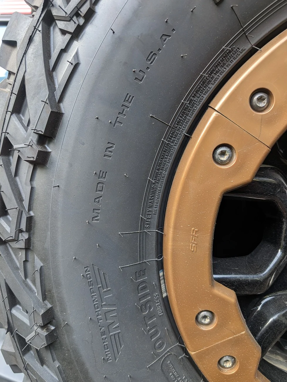 Ford Bronco Got some new shoes today: Mickey Thompson Baja Boss AT Tires in 35x12.5 r17 PXL_20260524_015901602